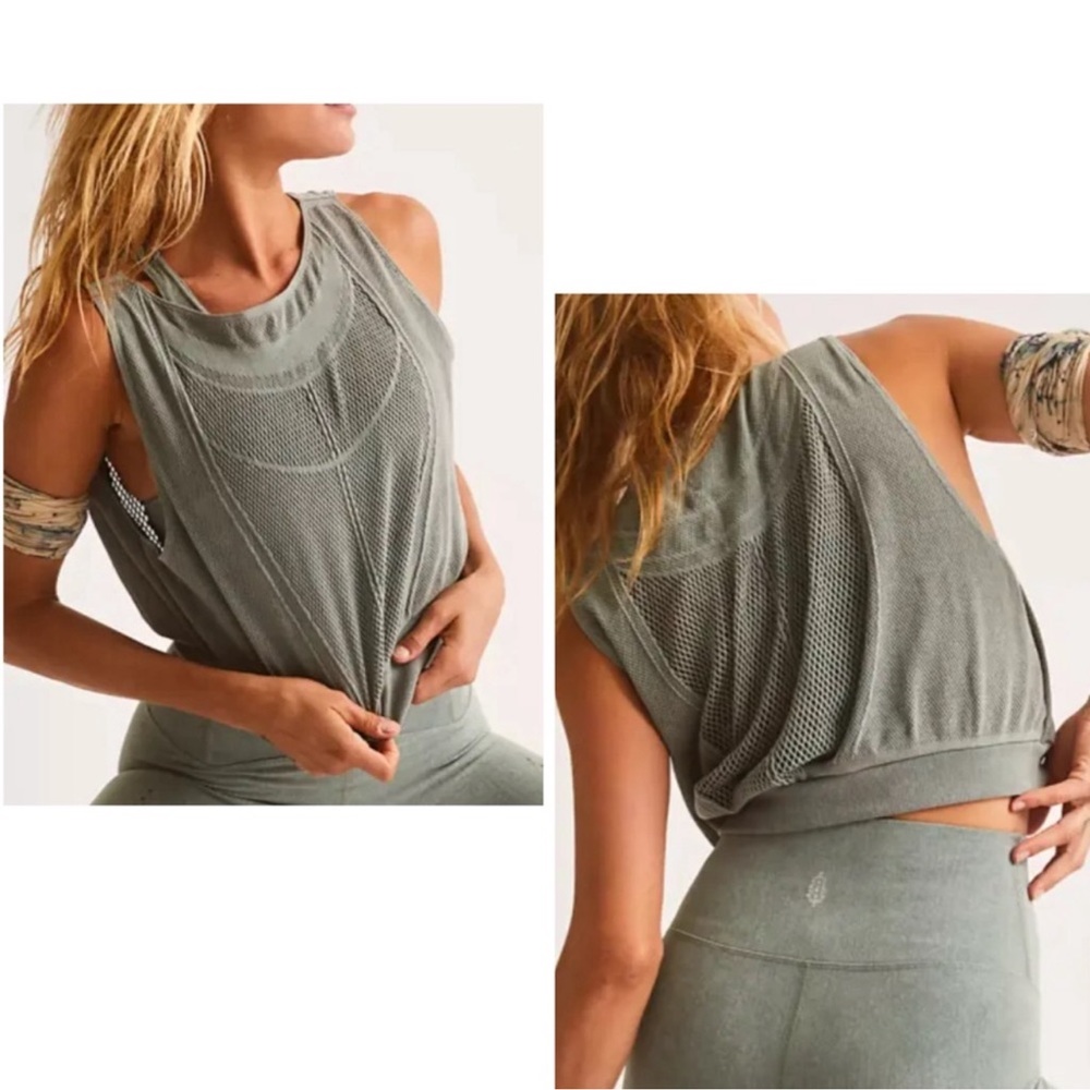 FP Movement by Free People Green Tank Top Medium